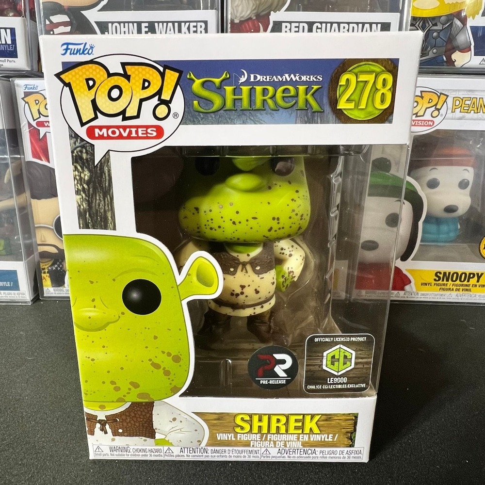 Funko Pop Shrek 278 Chalice Collectibles Exclusive LE9000 Pre-Release Sticker